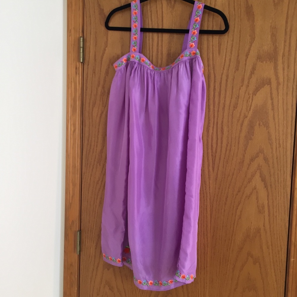 Calypso lavender silk dress size M
